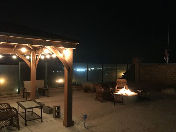 Backyard gazebo view