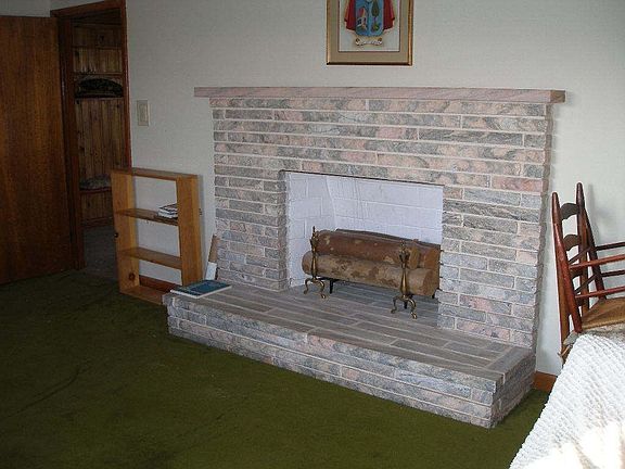 Living room fireplace