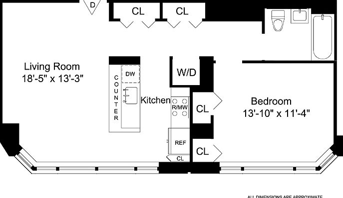 2nd image of 330 W 39th St APT 18D