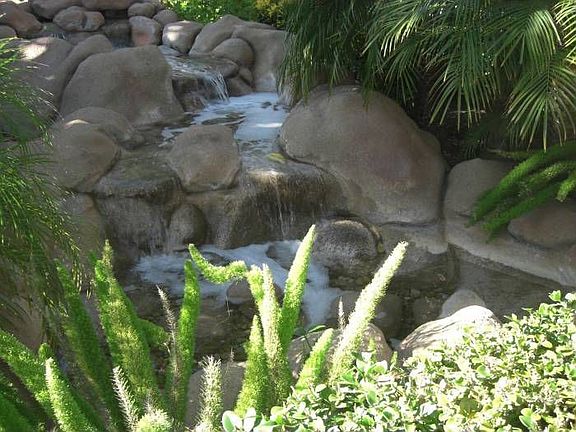 waterfall on grounds
