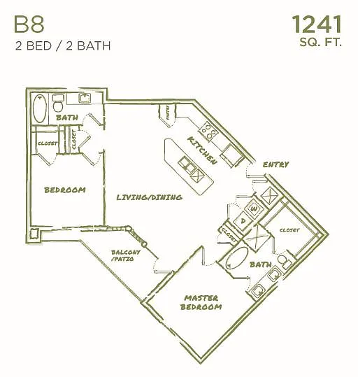 Floor plan B8