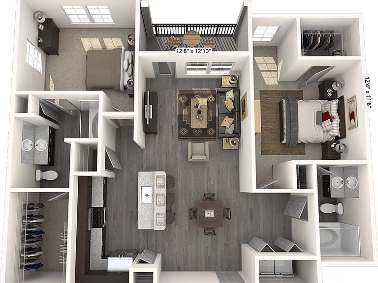 B1HC floor plan Lone Oak