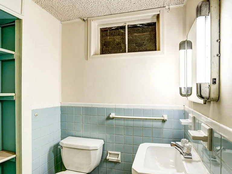 basement bathroom with shower