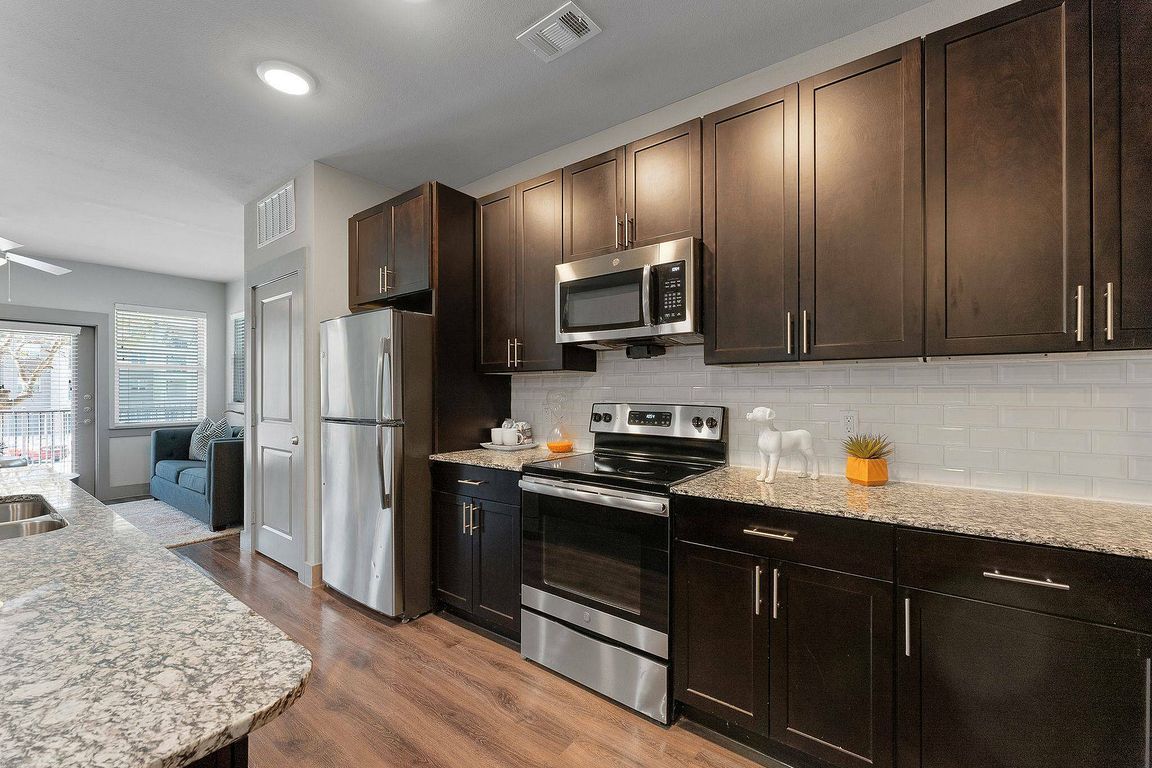 Modern Kitchen with Island & Open Living Room | Discovery Park, Denton TX