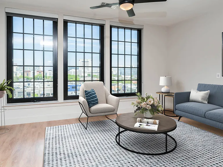 Living Room with Hard Surface Flooring
