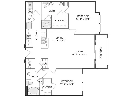 Floor plan 16-B1