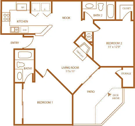 Floor plan 2X2