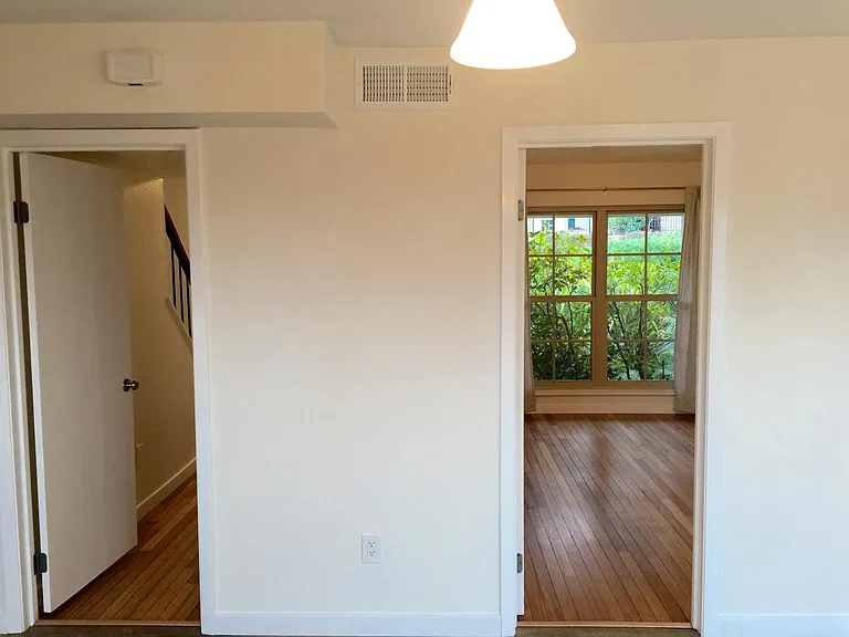 Looking towards front hallway and Dining/TV Room