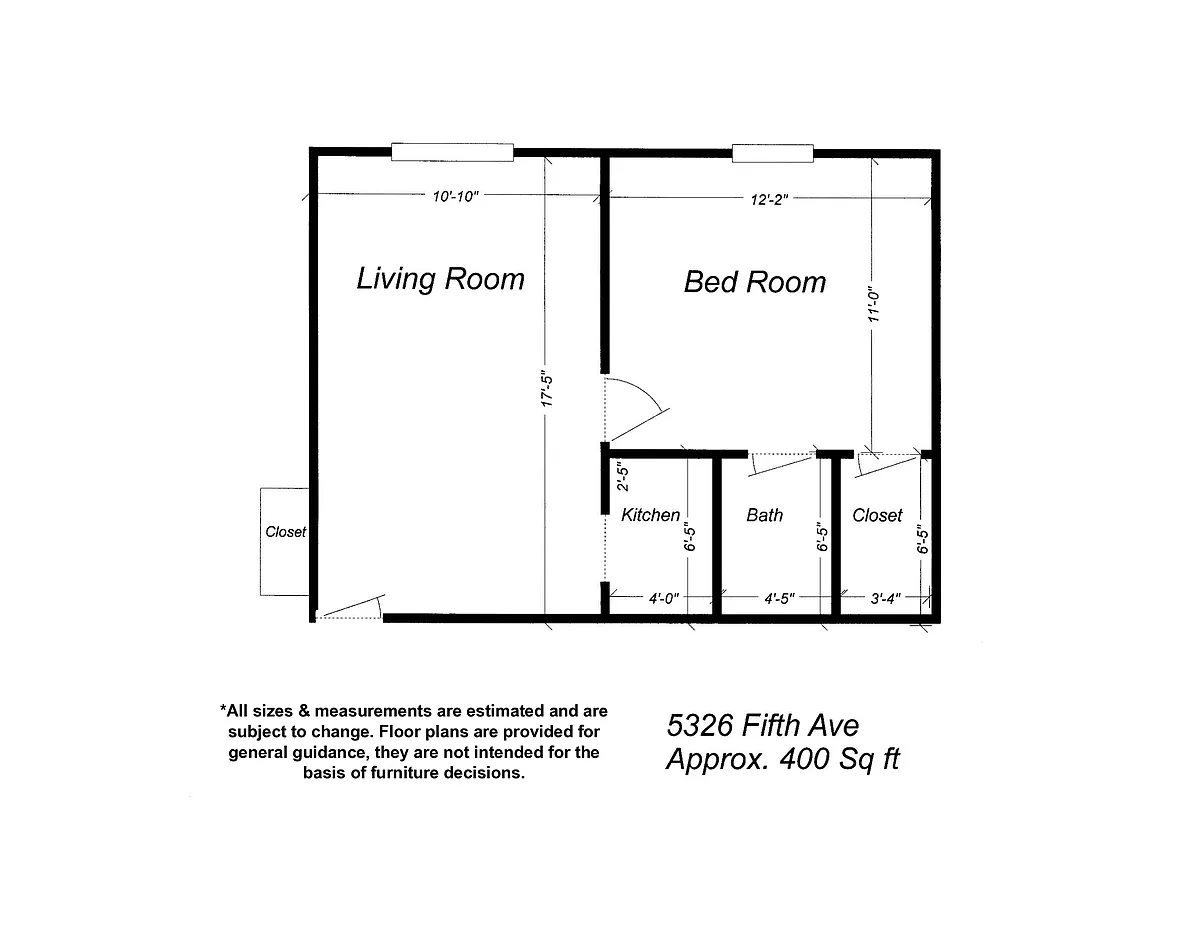 Floor plan 5326 Fifth Ave - 16- Available 8-1-26