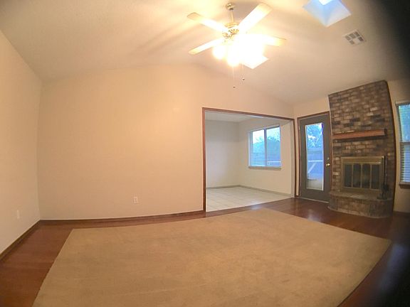 Living Area with Wood-Burning Fireplace