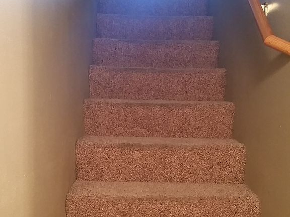 new carpet on the stairs