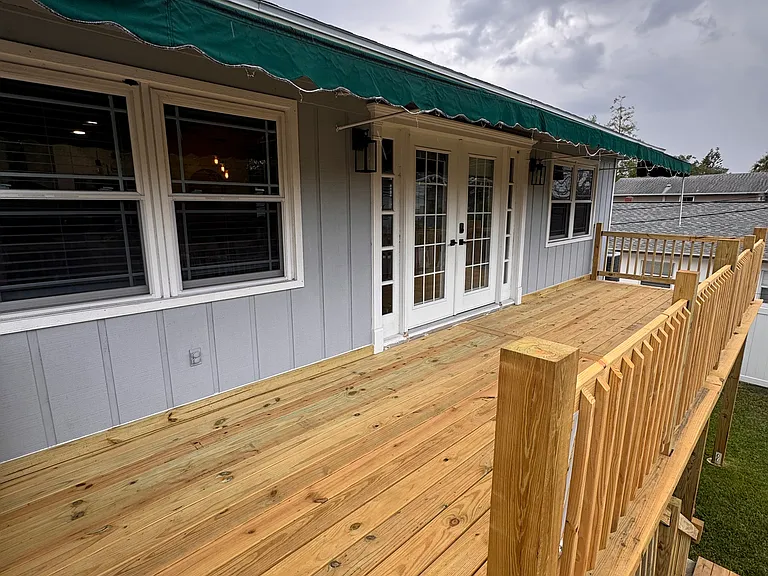 Newly renovated deck