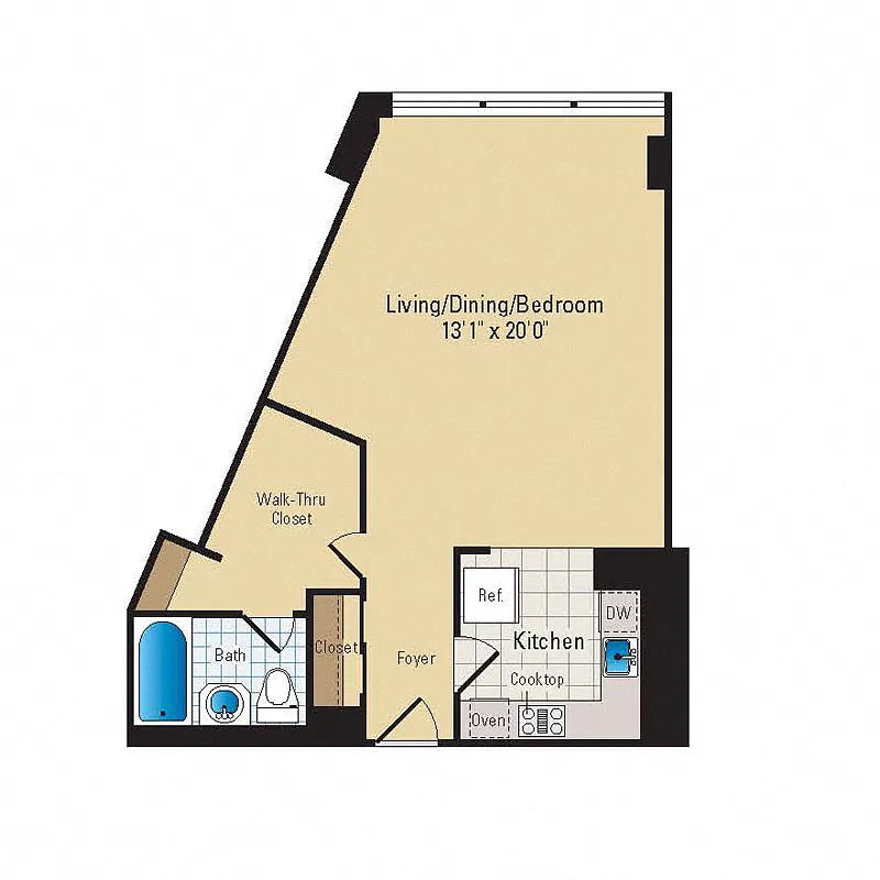 Floor plan Studio | S02 Premium