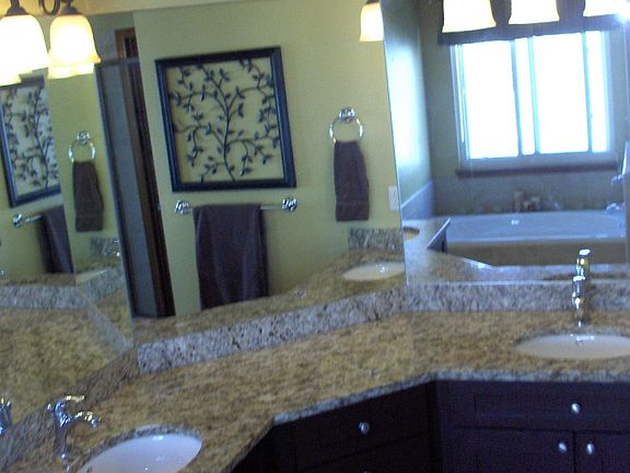 Master bath with granite, updated throughout!