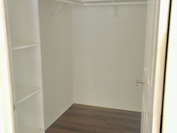 Spacious walk-in closet