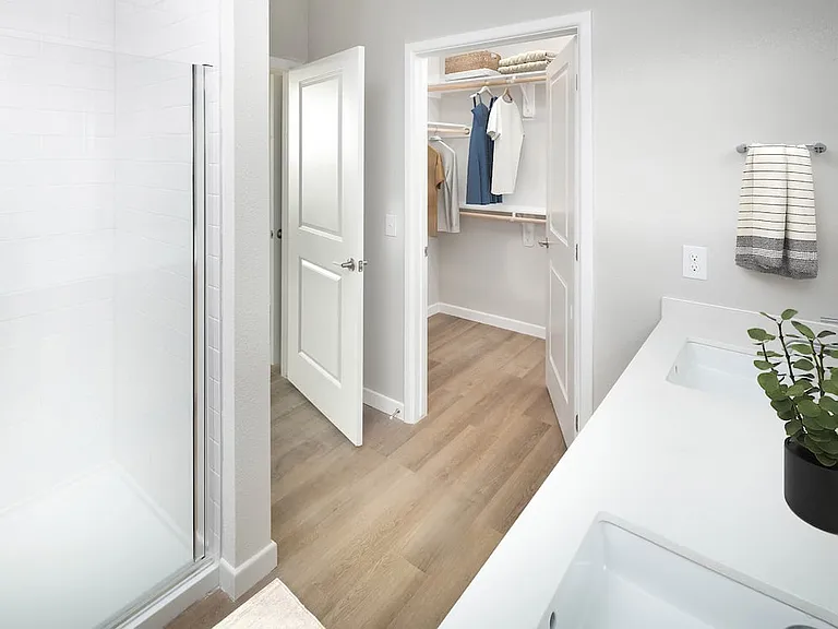 Finish Package II bath and walk-in closet
