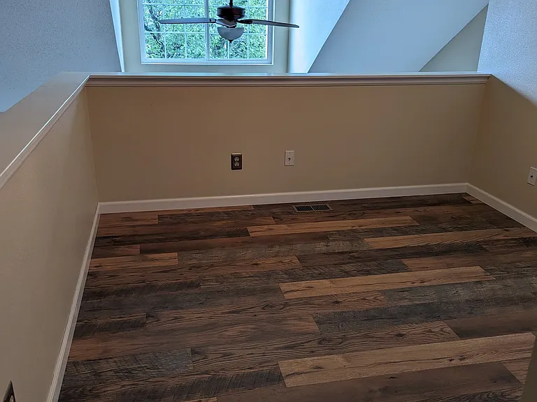 Loft perfect for work at home with beautiful view out the window