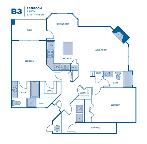 Floor plan B3