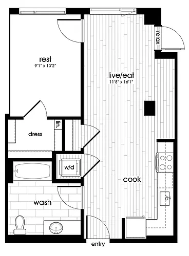 Floor plan A08-SAN