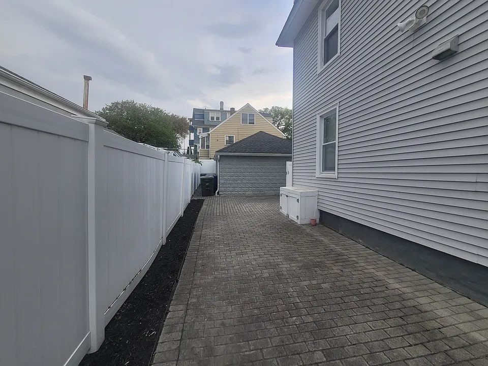 Backyard BBQ area