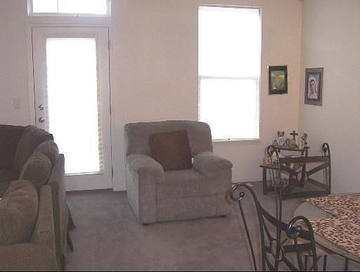 Family room with door to Deck