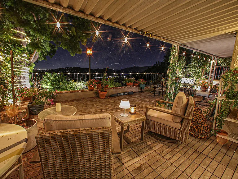 BBQ on the provided grill and enjoy arguably the best view of the city!