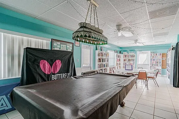 Billiards, Library and activities abound