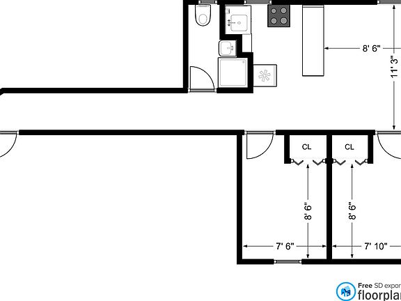 2nd image of 208 Thompson St #4DN