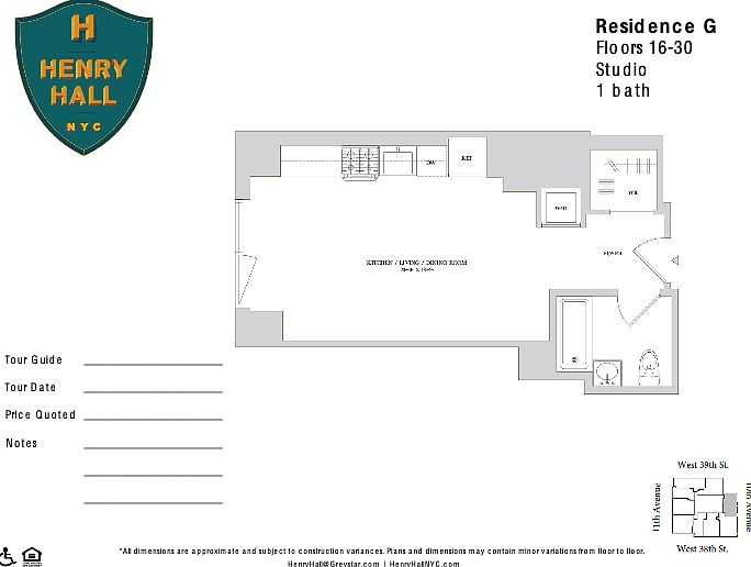 2nd image of 515 W 38th St APT 27G