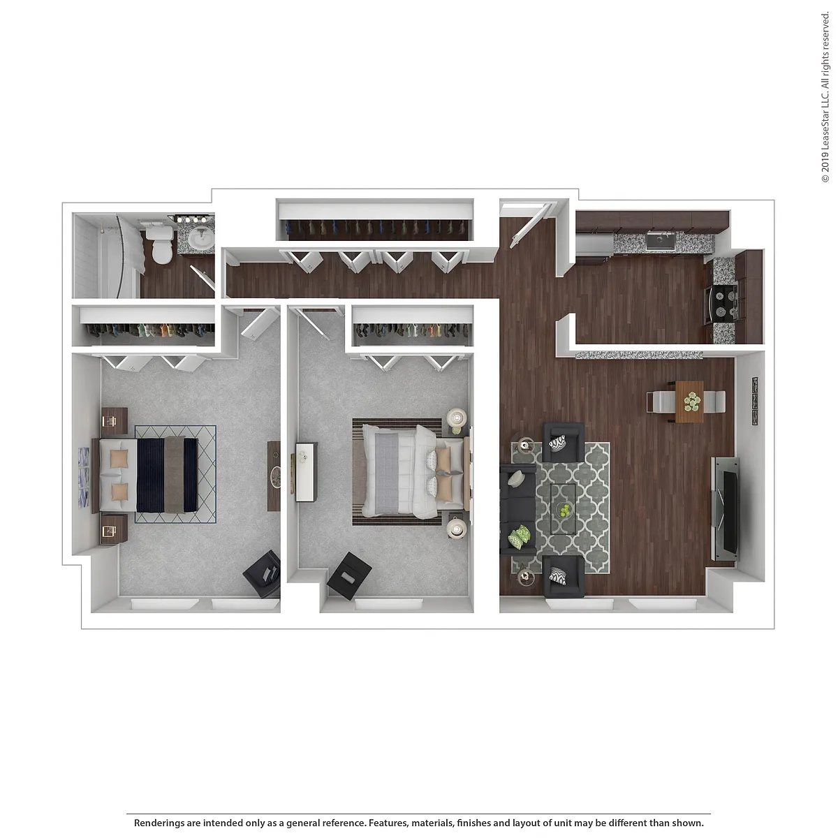 Floor plan 2x1C