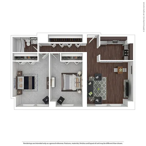 Floor plan 2x1C