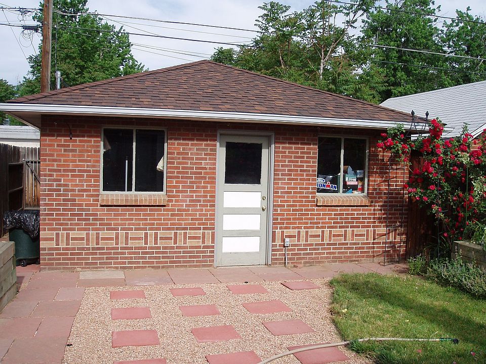 backyard and detached 2 car garage