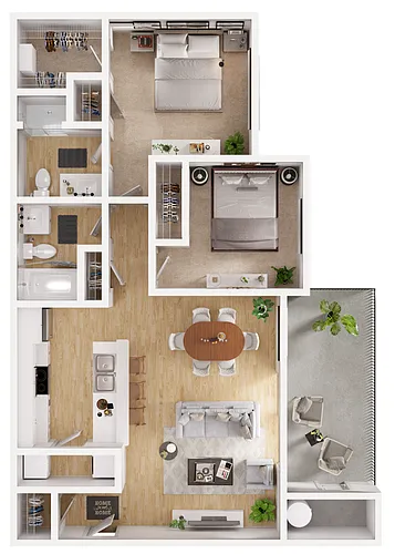 Floor plan Pecan