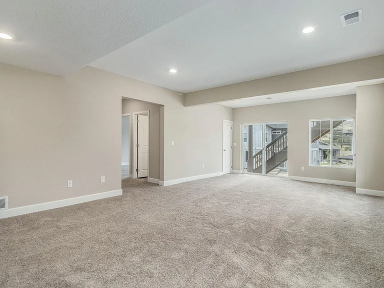 Finished Walk-Out Basement Family Room