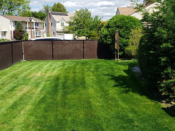East view of side yard on MargaretDrive