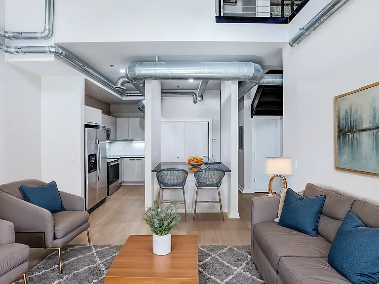 The Lofts at Atlantic Station- Living Room
