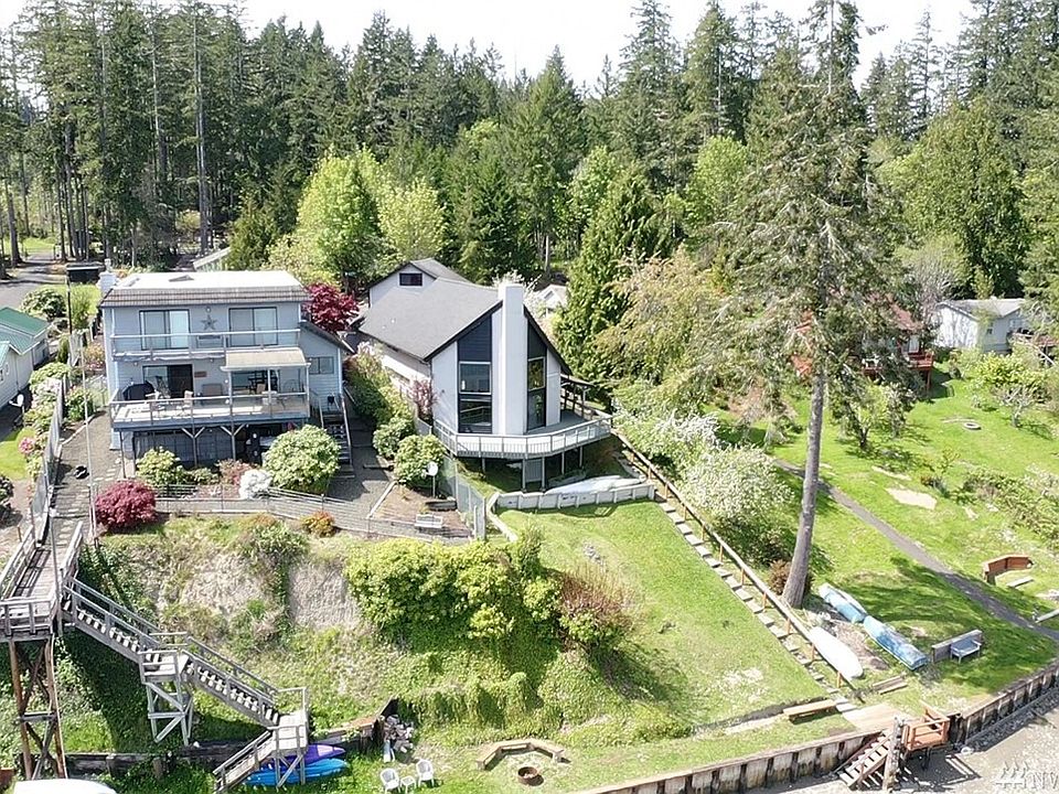 Front of home, huge deck for those warm summer nights.