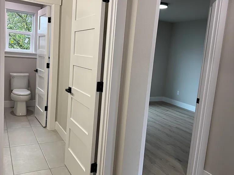View of common bathroom & secondary bedrooms