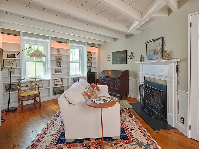 Front Sitting Room and Fireplace