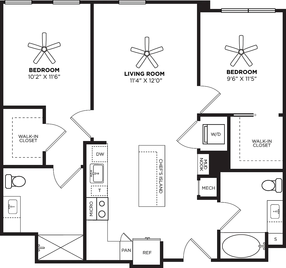 Floor plan B11 No Balcony