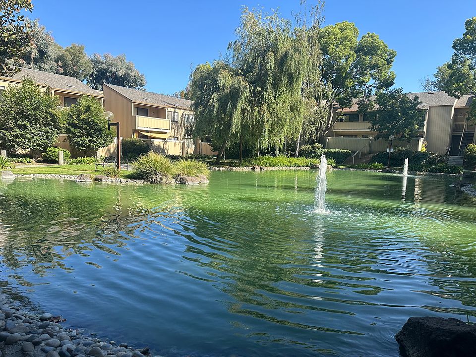 Upstairs unit with a view of the pond