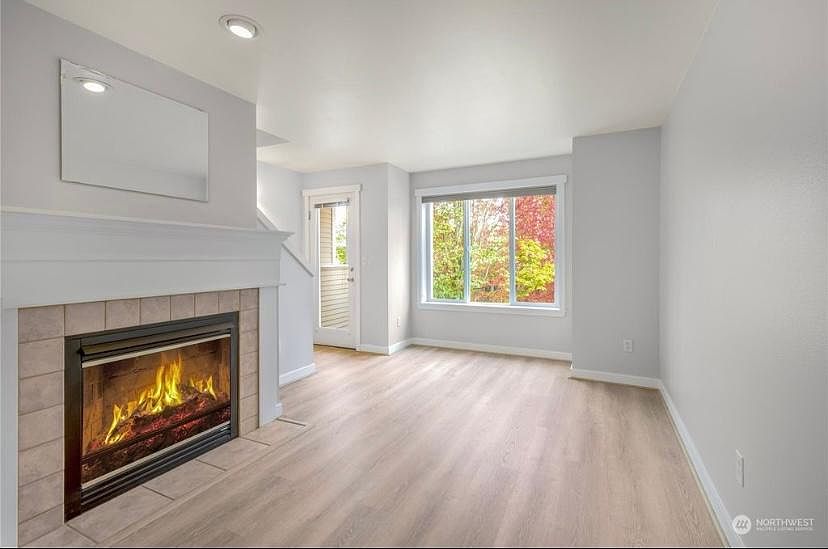 Living room. Gas fireplace
