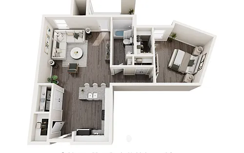 Floor plan 1BR-D
