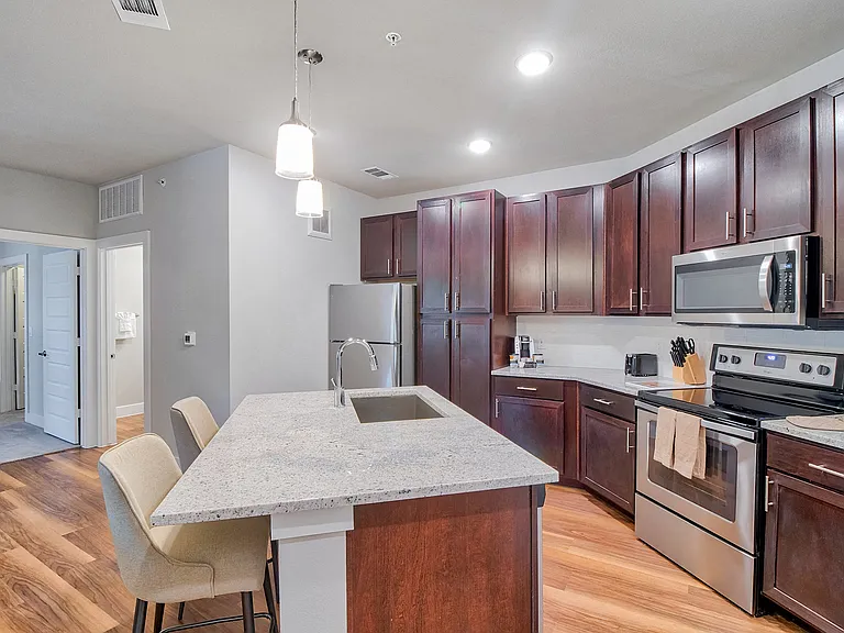Kitchen with large island great for entertaining