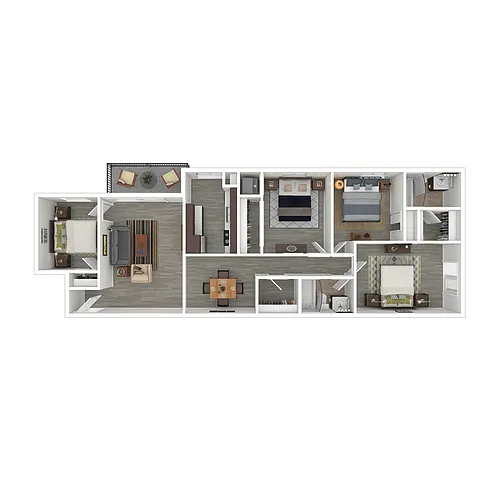 Floor plan 4x2 Tier 1
