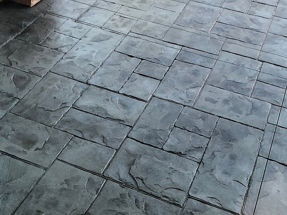 Stained and stamped