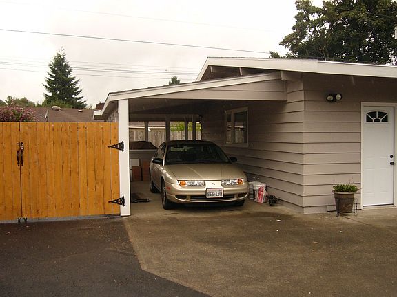 Car Port with Gate for RV or Boat on the left