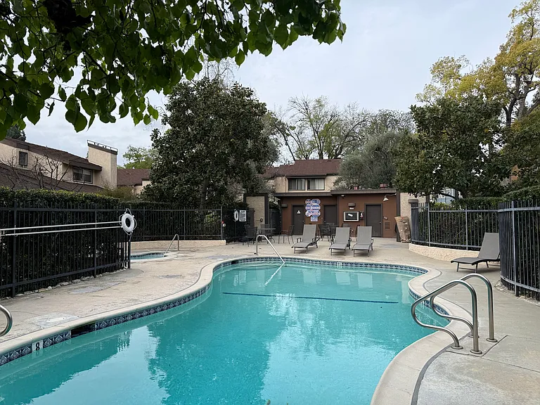 common pool area steps away from your private patio.