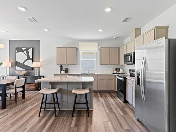 Kitchen with tons of storage.