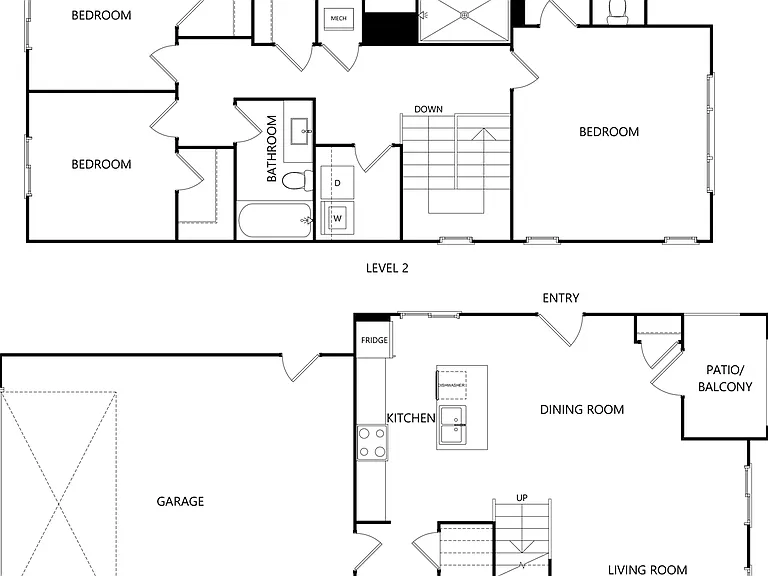 P1 Townhome 3bed - 2.5 bath - 1617 sqft